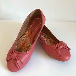 Born Ballerina Pink Flats Slip On Shoes 7.5/ 38.5